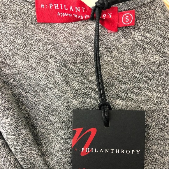 NWT n:Philanthropy Echo Grey Mini Dress Small - Picture 5 of 12